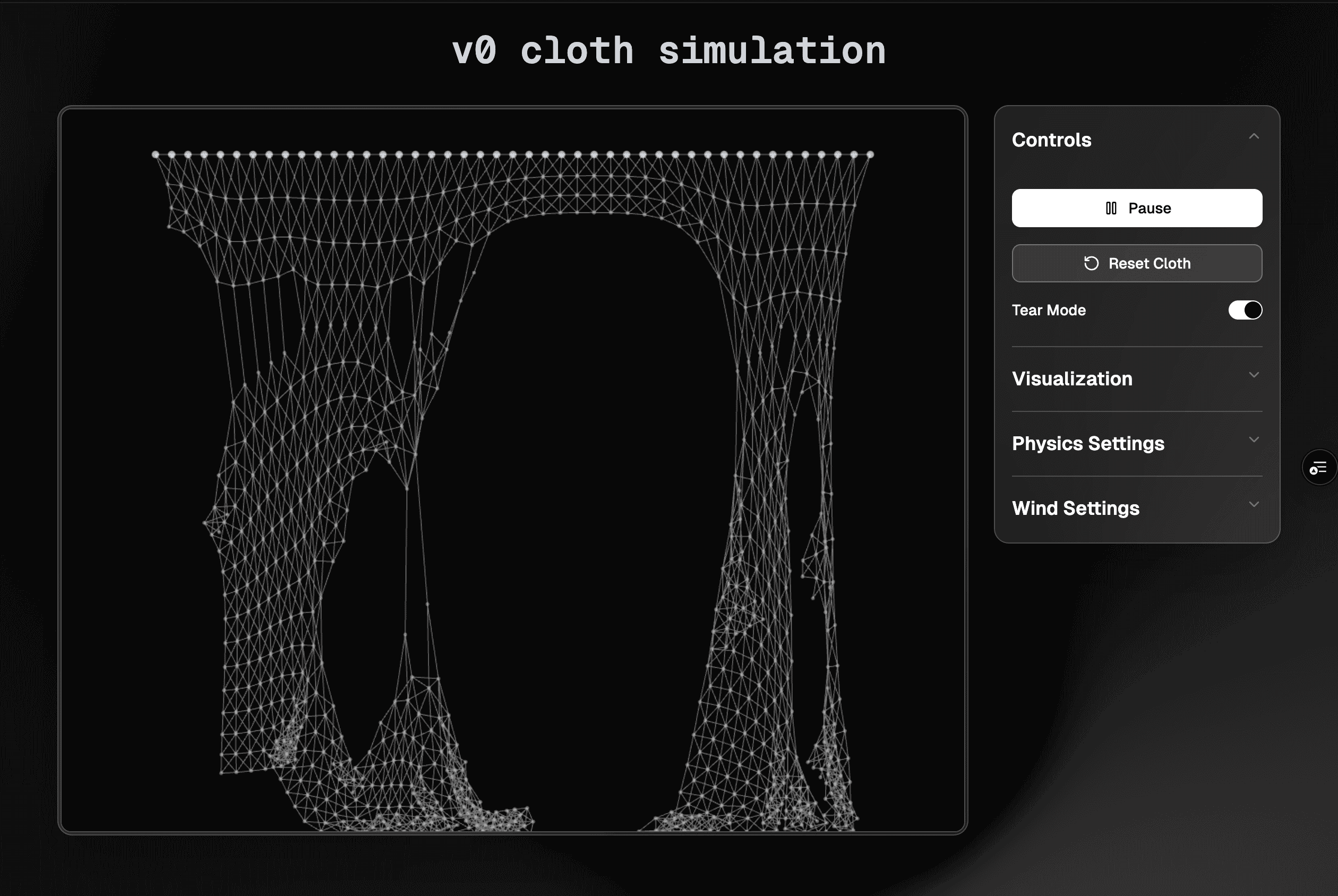 v0 - v0 cloth simulation - v0 by Vercel