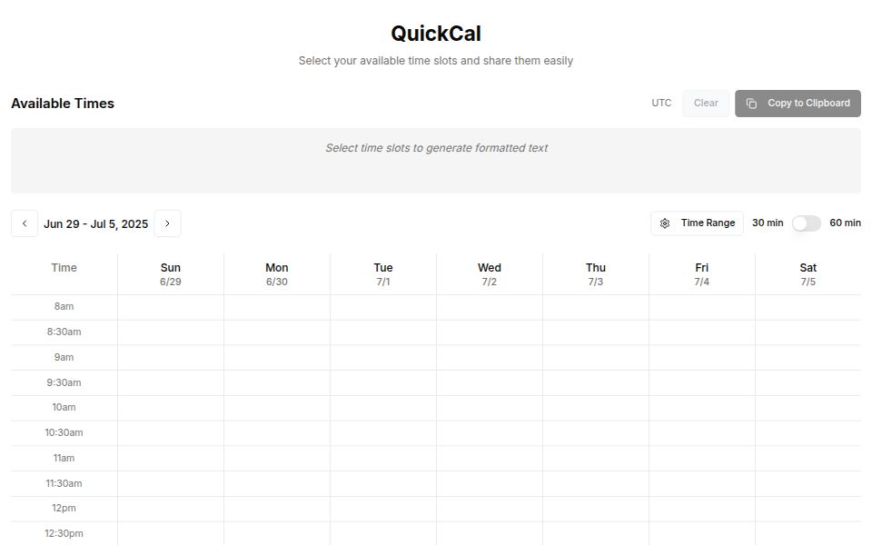 v0 - QuickCal - v0 by Vercel